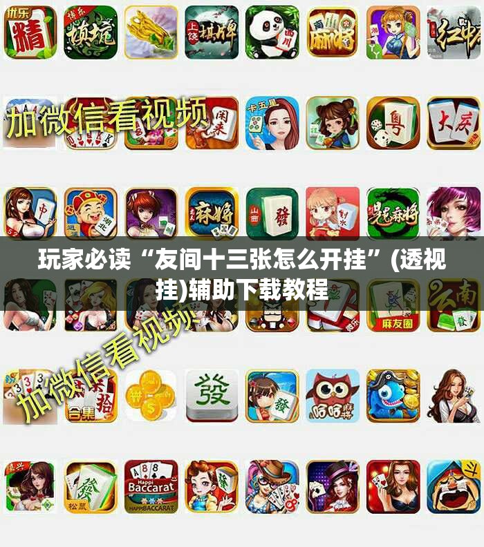玩家必读“友间十三张怎么开挂”(透视挂)辅助下载教程