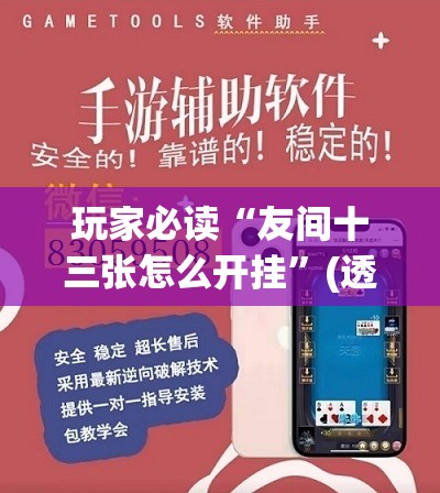 玩家必读“友间十三张怎么开挂”(透视挂)辅助下载教程
