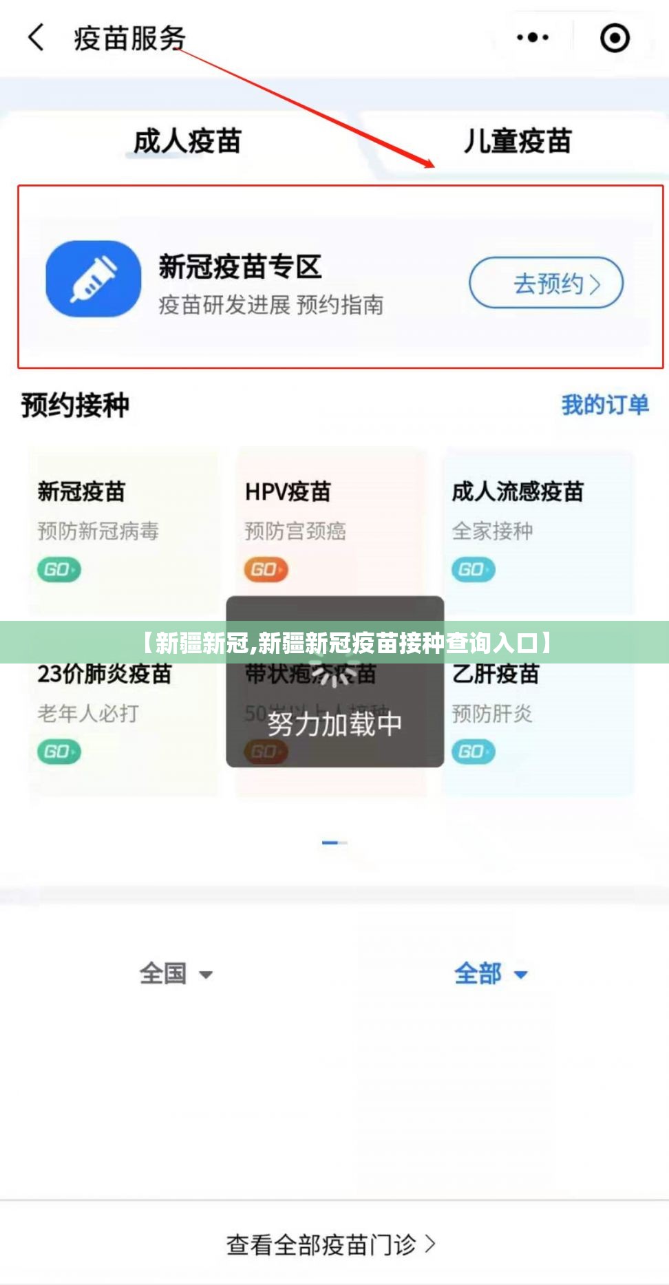 【新疆新冠,新疆新冠疫苗接种查询入口】