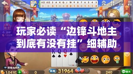 玩家必读“边锋斗地主到底有没有挂”细辅助教程分享