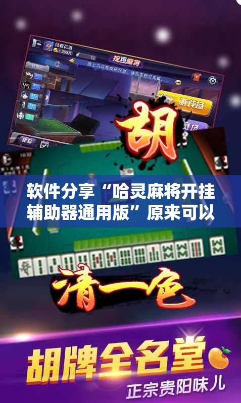 软件分享“哈灵麻将开挂辅助器通用版	”原来可以开挂