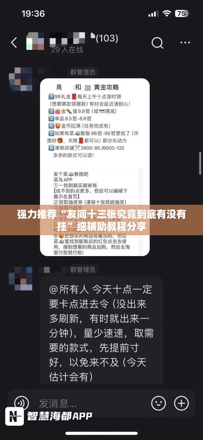 强力推荐“友间十三张究竟到底有没有挂”细辅助教程分享
