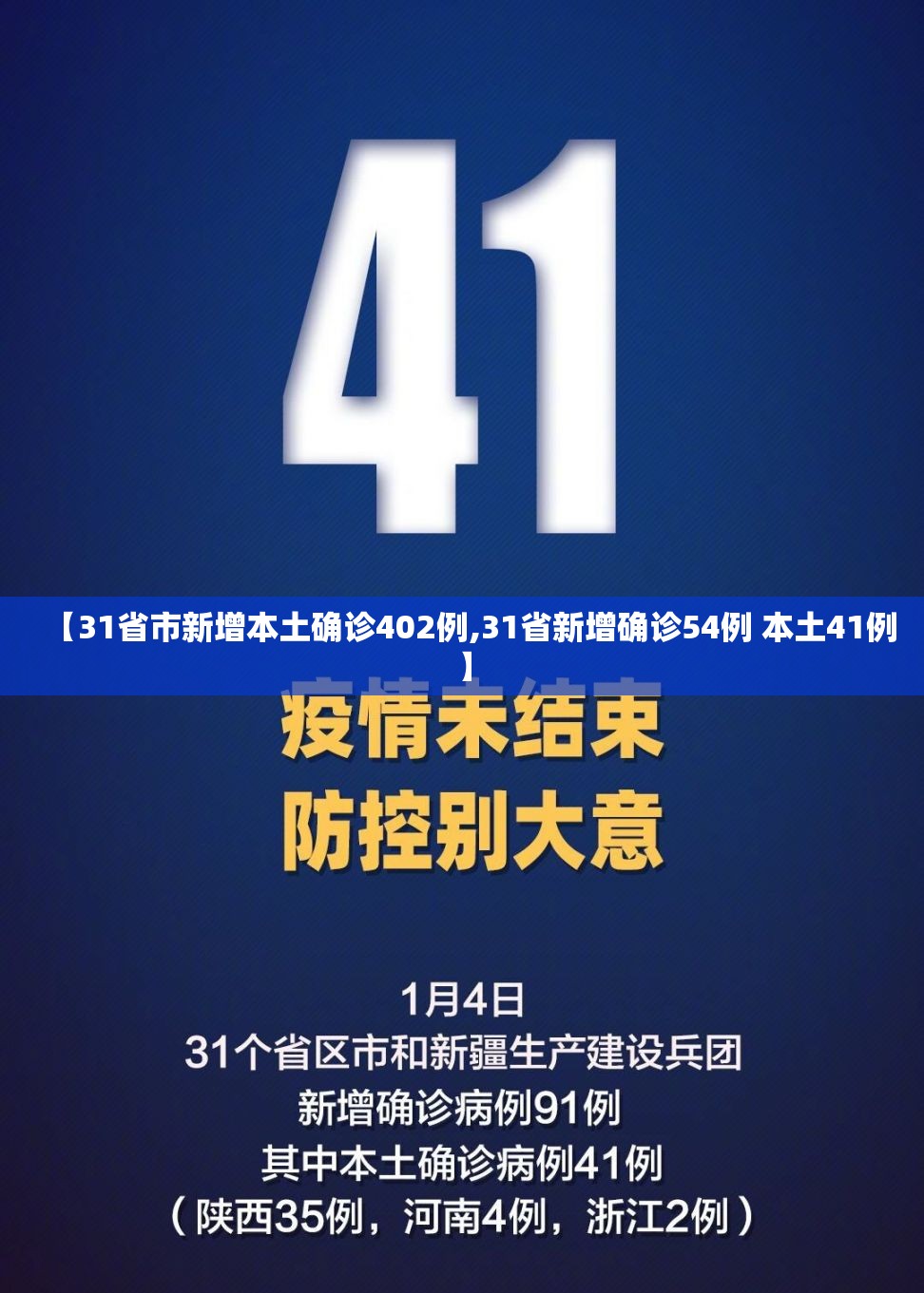 【31省市新增本土确诊402例,31省新增确诊54例 本土41例】