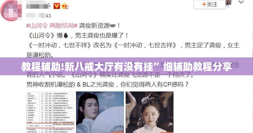 教程辅助!新八戒大厅有没有挂”细辅助教程分享