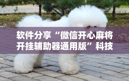 软件分享“微信开心麻将开挂辅助器通用版”科技辅助神器手机版