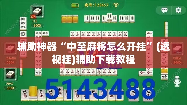 辅助神器“中至麻将怎么开挂	”(透视挂)辅助下载教程