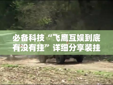必备科技“飞鹰互娱到底有没有挂”详细分享装挂步骤