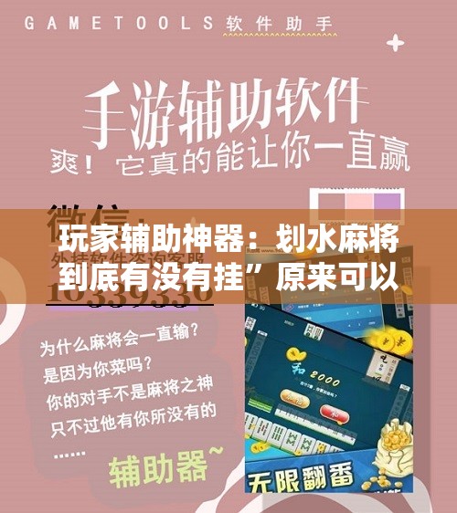 玩家辅助神器：划水麻将到底有没有挂”原来可以开挂