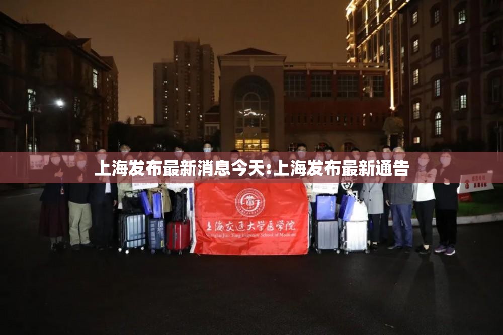 上海发布最新消息今天:上海发布最新通告