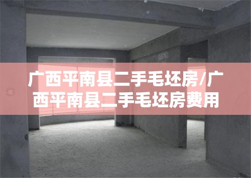 广西平南县二手毛坯房/广西平南县二手毛坯房费用