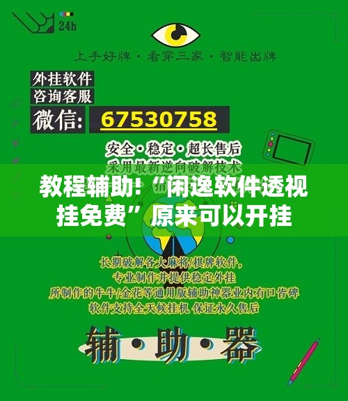 教程辅助!“闲逸软件透视挂免费”原来可以开挂