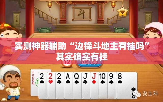 实测神器辅助“边锋斗地主有挂吗”其实确实有挂