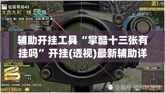辅助开挂工具“掌酷十三张有挂吗”开挂(透视)最新辅助详细