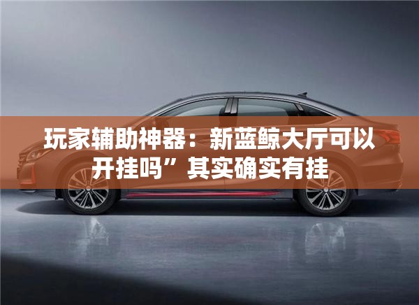 玩家辅助神器：新蓝鲸大厅可以开挂吗”其实确实有挂