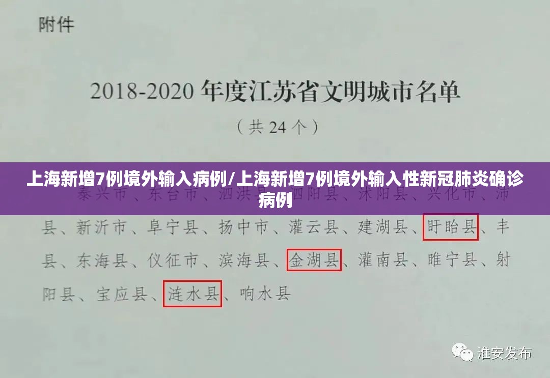 上海新增7例境外输入病例/上海新增7例境外输入性新冠肺炎确诊病例
