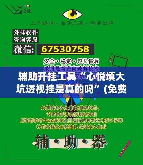 辅助开挂工具“心悦填大坑透视挂是真的吗”(免费)开挂辅助教学(最新辅助开挂教程)