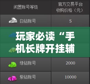 玩家必读“手机长牌开挂辅助器通用版”开挂详细教程