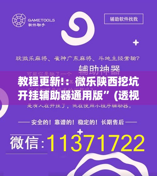 教程更新!：微乐陕西挖坑开挂辅助器通用版”(透视挂)辅助下载教程