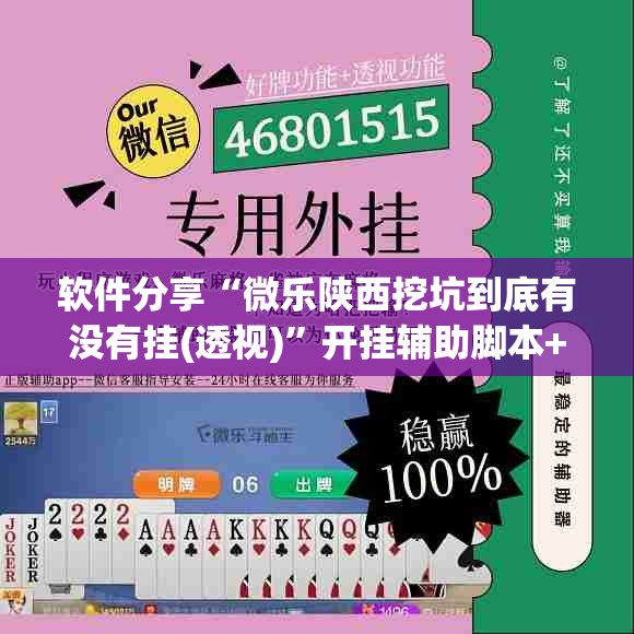软件分享“微乐陕西挖坑到底有没有挂(透视)”开挂辅助脚本+详细开挂安装教程