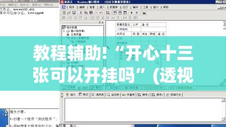 教程辅助!“开心十三张可以开挂吗	”(透视)其实确实有挂