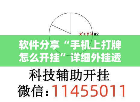 软件分享“手机上打牌怎么开挂	”详细外挂透视辅助软件教程