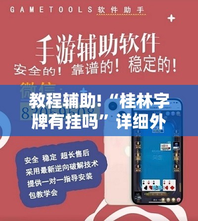 教程辅助!“桂林字牌有挂吗”详细外挂透视辅助软件教程