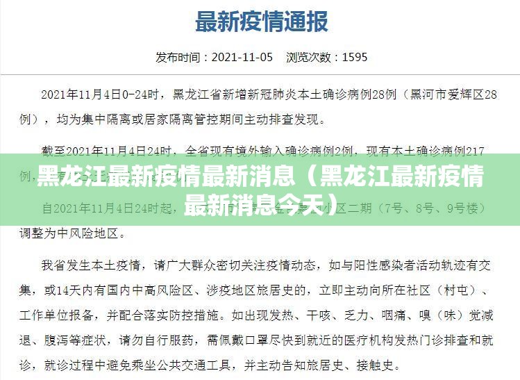 黑龙江最新疫情最新消息（黑龙江最新疫情最新消息今天）