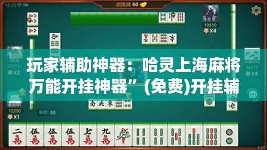玩家辅助神器：哈灵上海麻将万能开挂神器	”(免费)开挂辅助教学(最新辅助开挂教程)