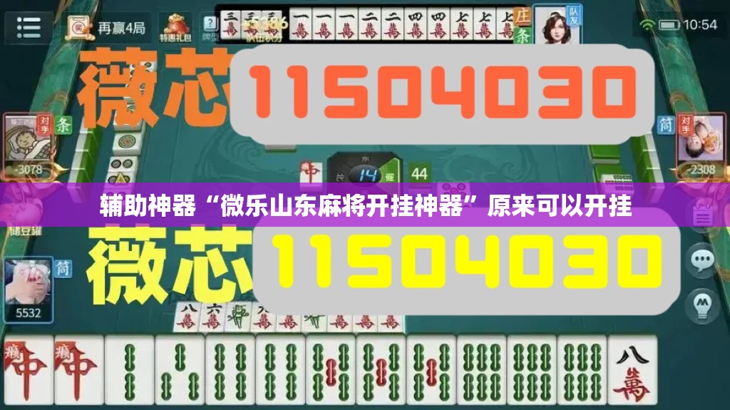 辅助神器“微乐山东麻将开挂神器	”原来可以开挂