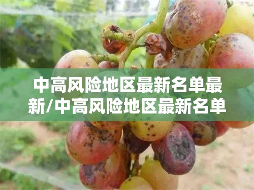 中高风险地区最新名单最新/中高风险地区最新名单最新有哪些