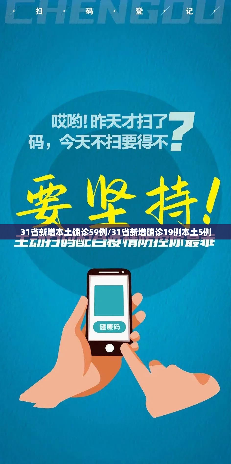 31省新增本土确诊59例/31省新增确诊19例本土5例