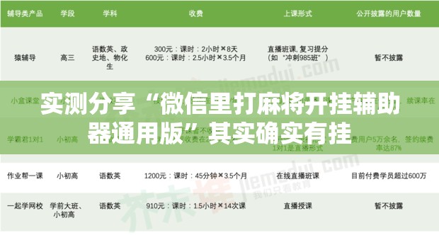 实测分享“微信里打麻将开挂辅助器通用版”其实确实有挂