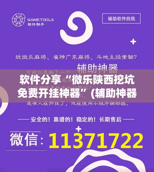 软件分享“微乐陕西挖坑免费开挂神器”(辅助神器)开挂详细教程