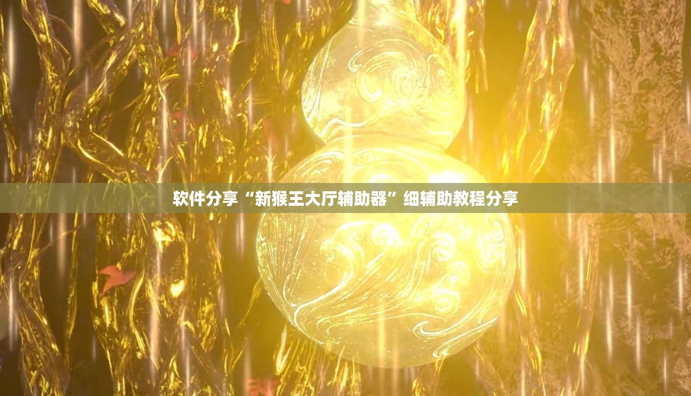 软件分享“新猴王大厅辅助器”细辅助教程分享