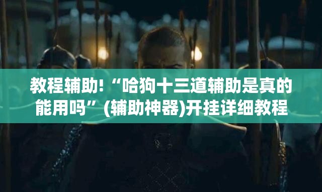 教程辅助!“哈狗十三道辅助是真的能用吗”(辅助神器)开挂详细教程