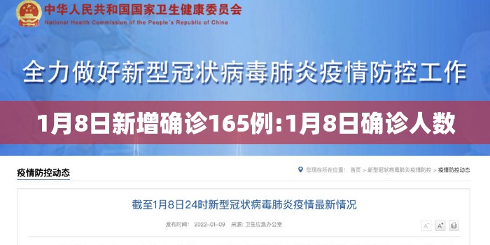 1月8日新增确诊165例:1月8日确诊人数