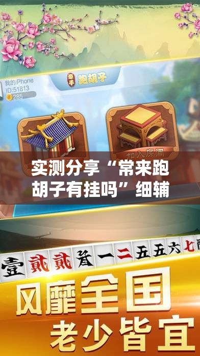 实测分享“常来跑胡子有挂吗”细辅助教程分享