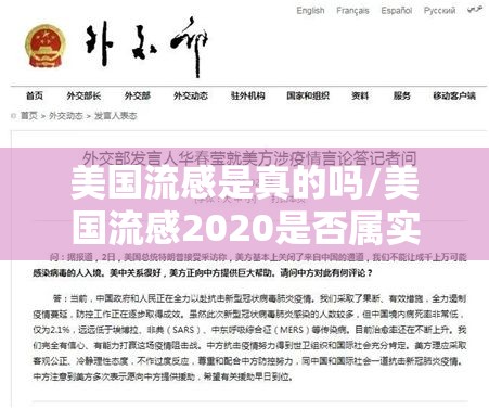 美国流感是真的吗/美国流感2020是否属实