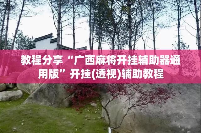 教程分享“广西麻将开挂辅助器通用版”开挂(透视)辅助教程