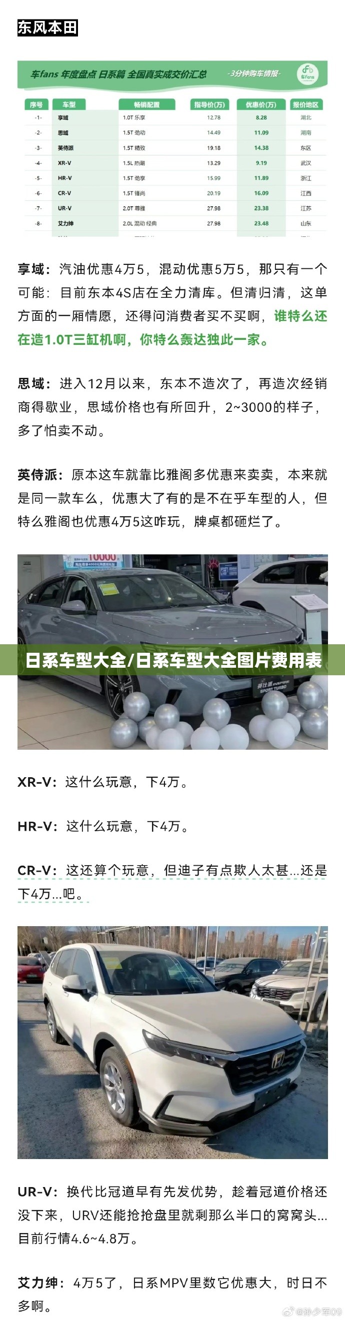 日系车型大全/日系车型大全图片费用表