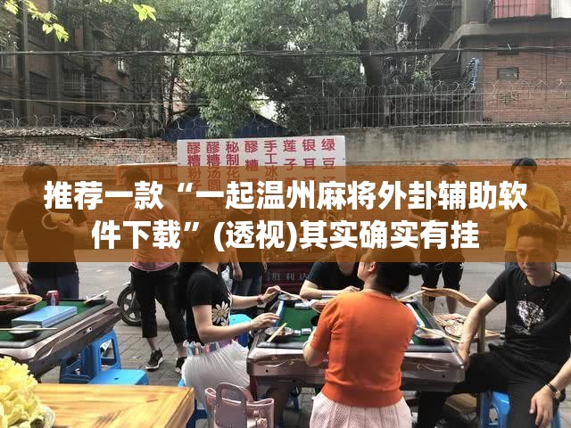 推荐一款“一起温州麻将外卦辅助软件下载”(透视)其实确实有挂