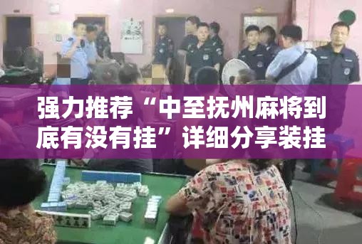 强力推荐“中至抚州麻将到底有没有挂	”详细分享装挂步骤