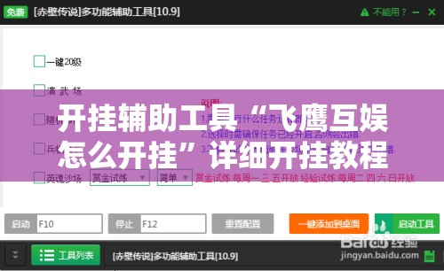 开挂辅助工具“飞鹰互娱怎么开挂”详细开挂教程