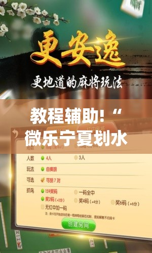教程辅助!“微乐宁夏划水怎么开挂(透视)	”开挂辅助脚本+详细开挂安装教程