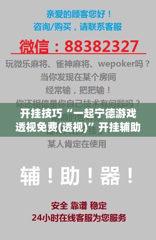 开挂技巧“一起宁德游戏透视免费(透视)”开挂辅助脚本+详细开挂安装教程