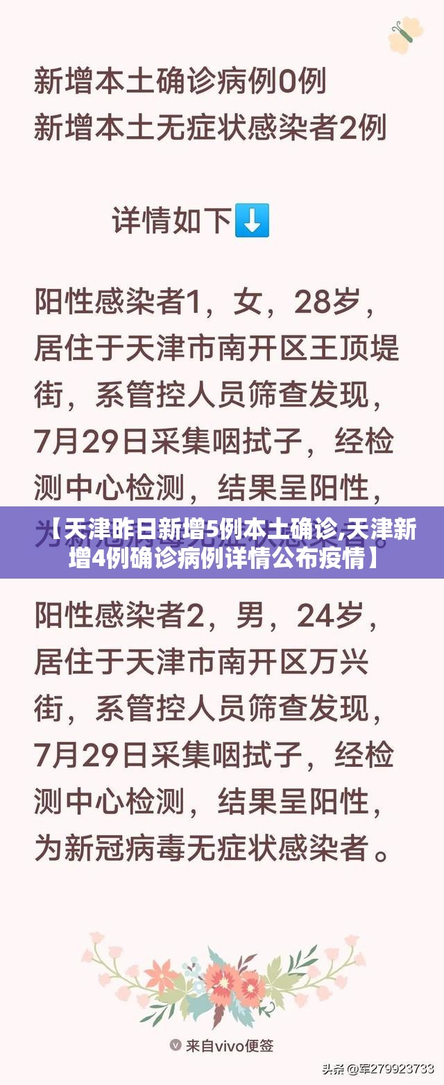 【天津昨日新增5例本土确诊,天津新增4例确诊病例详情公布疫情】