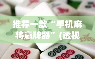 推荐一款“手机麻将赢牌器	”(透视)其实确实有挂