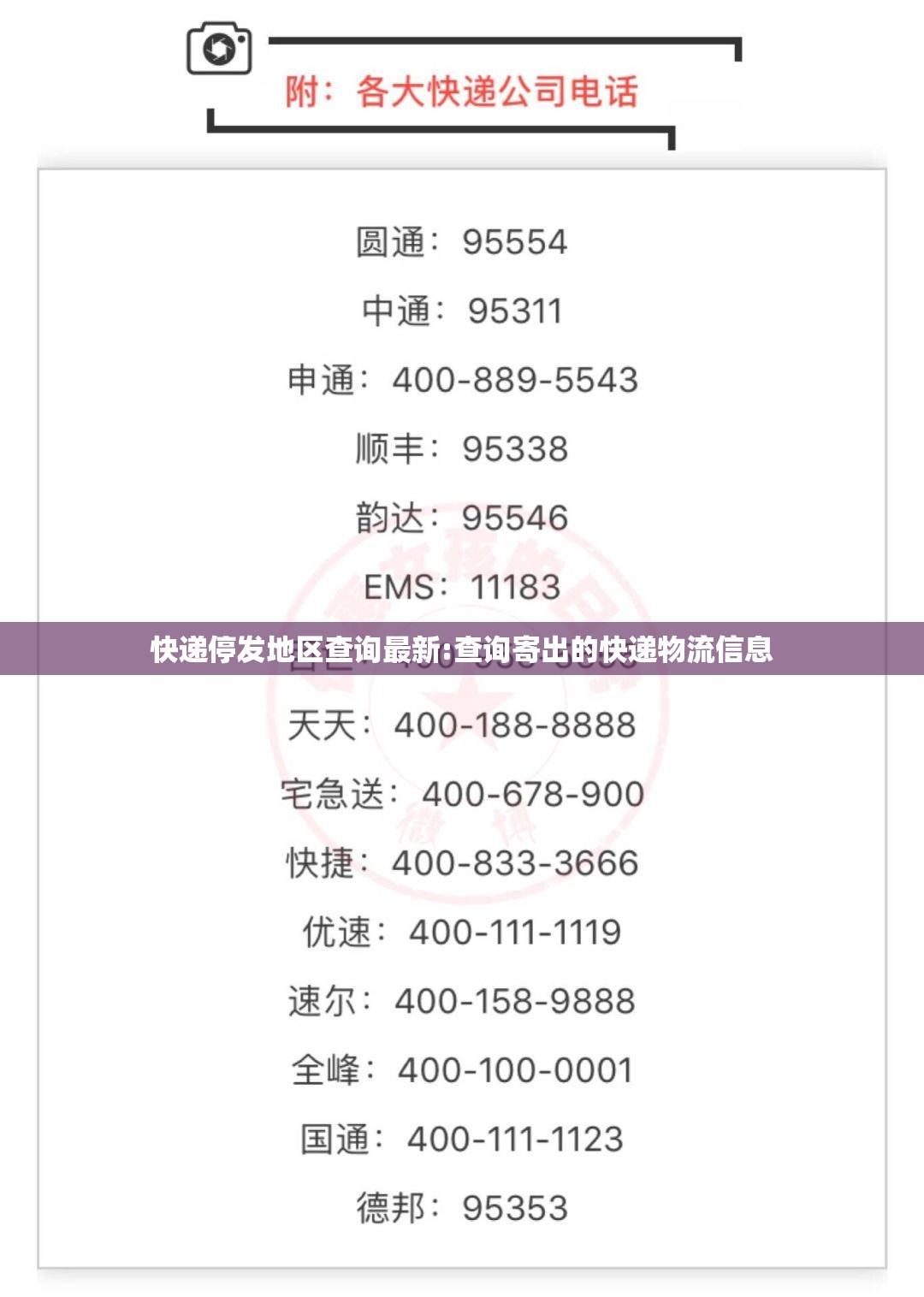 快递停发地区查询最新:查询寄出的快递物流信息