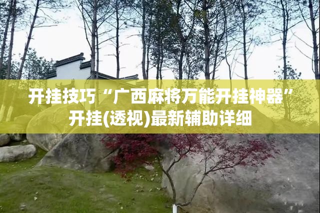 开挂技巧“广西麻将万能开挂神器”开挂(透视)最新辅助详细