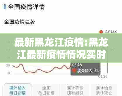 最新黑龙江疫情:黑龙江最新疫情情况实时播报